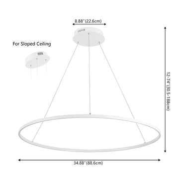 Brice Modern Contemporary Iron Integrated LED Pendant
